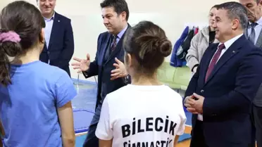 Suat Çelen Bilecik'te Cimnastik Antrenmanlarını İnceledi