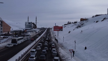 Erciyes Kayak Merkezi'nde Sömestir Yoğunluğu
