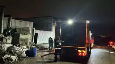 Çayırova'da Metal İşleme Fabrikasında Yangın