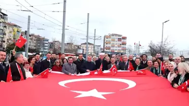 Kocaeli protokolü ve vatandaşlar Batı Trakya Türkleri için yürüdü