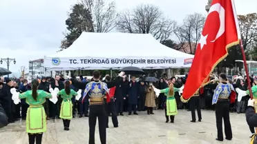 Atatürk'ün Tekirdağ'a Gelişi Kutlandı