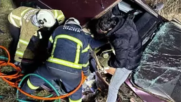 Kırıkkale'de Aile Kaza Geçirdi