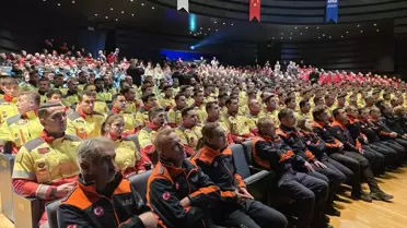 Konya'da Afet Gönüllülerine Sertifika