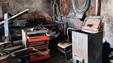 Bolu'da Demir Dükkanında Yangın
