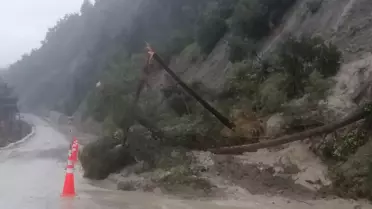 Çatalzeytin'de Heyelan, Ulaşım Kontrollü