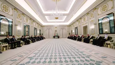 Erdoğan, Veliaht Prens Selman ile Riyad'da Görüştü