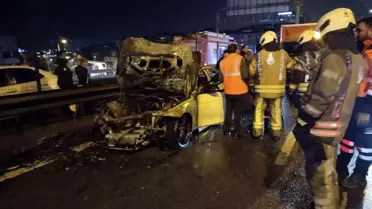 Kadıköy'de Otomobil Yangını