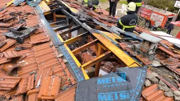 Nurdağı'ndaki Okulda Yangın