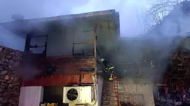 Alanya'da piknik işletmesinde yangın korkuttu
