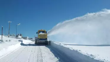 Merzifon'da Karla Mücadele Devam Ediyor