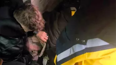 Zonguldak'ta İnşaatta Mahsur Kalan Kişi Kurtarıldı