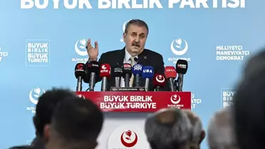 BBP Genel Başkanı Destici, basın toplantısı düzenledi Açıklaması