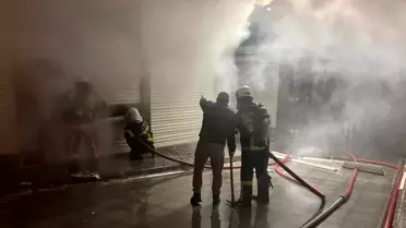 Besni'de Hırdavat Dükkanında Yangın