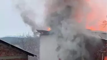 Mudurnu'da Ev Yangını