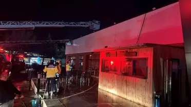 Bolu'daki Dinlenme Tesisinde Yangın