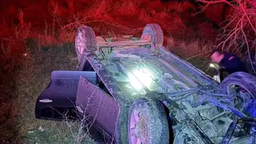 Bucak'ta Takla Atan Araçta İki Yaralı