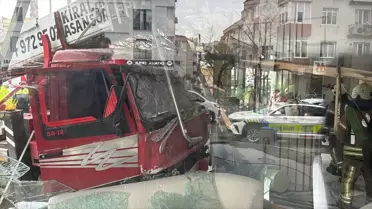 Büyükçekmece'de Kamyon Kontrolden Çıktı