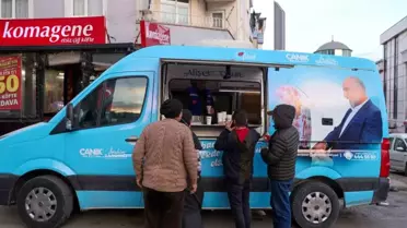 Canik'te gönülleri ısıtan ikram