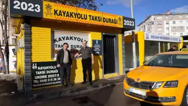 Palandöken'de Taksi Durakları Sıcacık Yuvaya Dönüştü