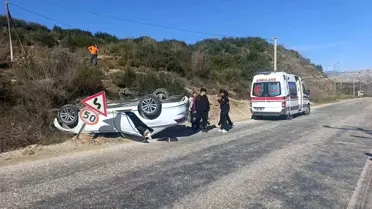 Antalya'da Trafik Kazası: Sürücü Yaralandı