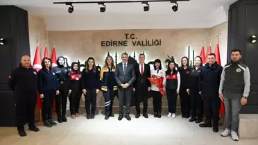 112 Acil Çağrı Merkezi Vali Sezer'i Ziyaret Etti