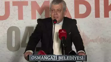 6 Şubat depremi unutulmadı, Osmangazi'de anma töreni düzenlendi