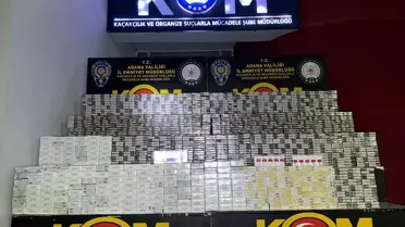 Adana'da 14 Bin Kaçak Sigara Ele Geçirildi
