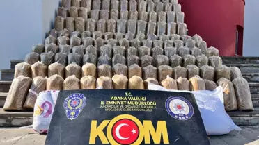 Adana'da 2,5 Ton Kaçak Tütün Ele Geçirildi