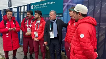 Bakan Bak, Kış Olimpiyatları'nda Milli Sporcularla Buluştu