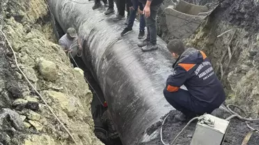 Başakşehir'de İşçi Başına Taş Düşüp Çukuru Düştü