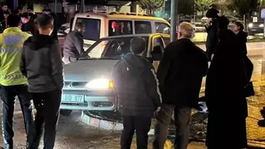 İnegöl'de Yaya Geçidinde Kaza