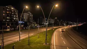 Çalı yolu büyükşehirle aydınlandı