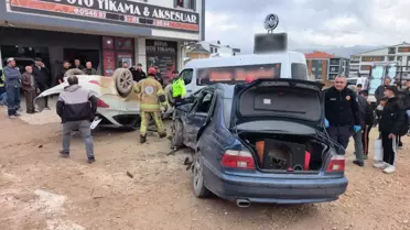 Çocuk sürücünün kullandığı otomobil, 3 araca çarpıp takla attı! Çok sayıda yaralı var
