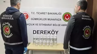 Dereköy'de 10 Kg Likit Esrar Ele Geçirildi