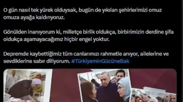 Emine Erdoğan, 6 Şubat depremlerinde hayatını kaybedenleri andı