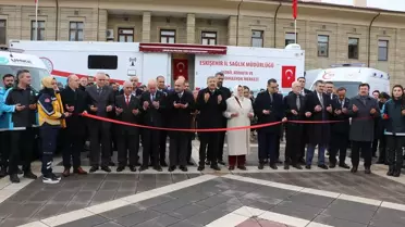 Eskişehir'de yeni ambulanslar, UMKE aracı ve mobil komuta merkezi için tören düzenlendi