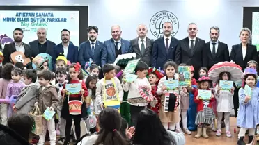 Gaziosmanpaşalı çocuklar atıkları sanata dönüştürdü