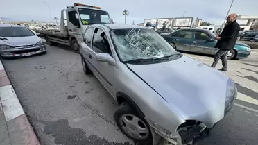 Karaman'da otomobil ile çarpışan motosikletteki 2 kişi yaralandı