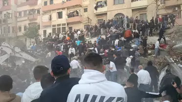 Lübnan'ın kuzeyindeki Trablusşam'da eski bir bina çöktü: 6 ölü, 7 yaralı