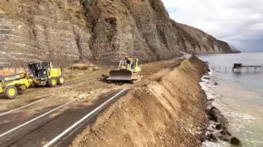 Şarköy'de Heyelan Güçlendirme Çalışmaları