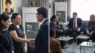 Adalet Bakanı Tunç'tan Atlas Çağlayan'ın ailesine taziye ziyareti