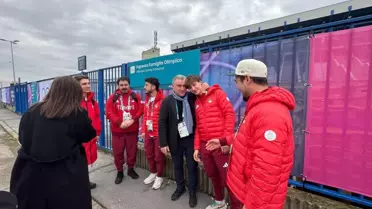 Bakan Bak, Kış Olimpiyatları'nda Milli Takım'ı Ziyaret Etti