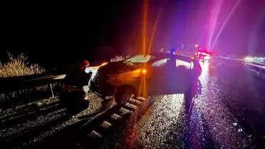 Manisa'da Yağışlı Hava Kazaya Sebep Oldu