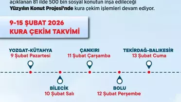 Yüzyılın Konut Projesi'nde Kura Heyecanı