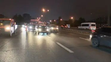 TEM Otoyolu'nda Zincirleme Kaza