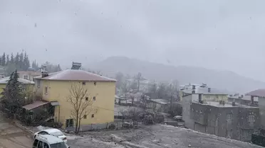 Adana'nın Yüksek Kesimlerine Kar Yağdı
