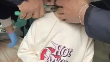 Adıyaman'da Çocuk Kelepçe ile Kurtarıldı