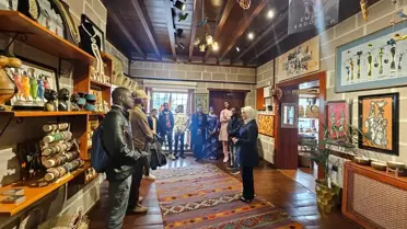 Afrikalı öğrenciler, Ankara'da Afrika Kültür Evi'ni gezdi