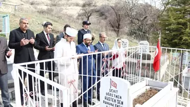 Ağın'da şehit kabirleri ziyaret edildi