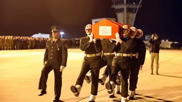 Ağrı'da askeri araç kazasında şehit olan asker için tören düzenlendi